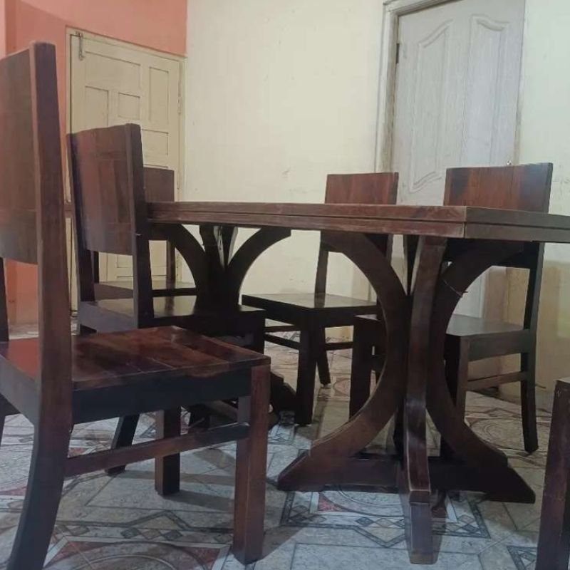 Sheesham Wood 6 Seater Dining Table